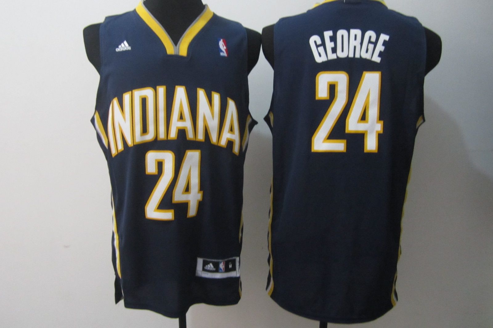 Men Indiana Pacers #24 George Blue Adidas NBA Jersey->indiana pacers->NBA Jersey